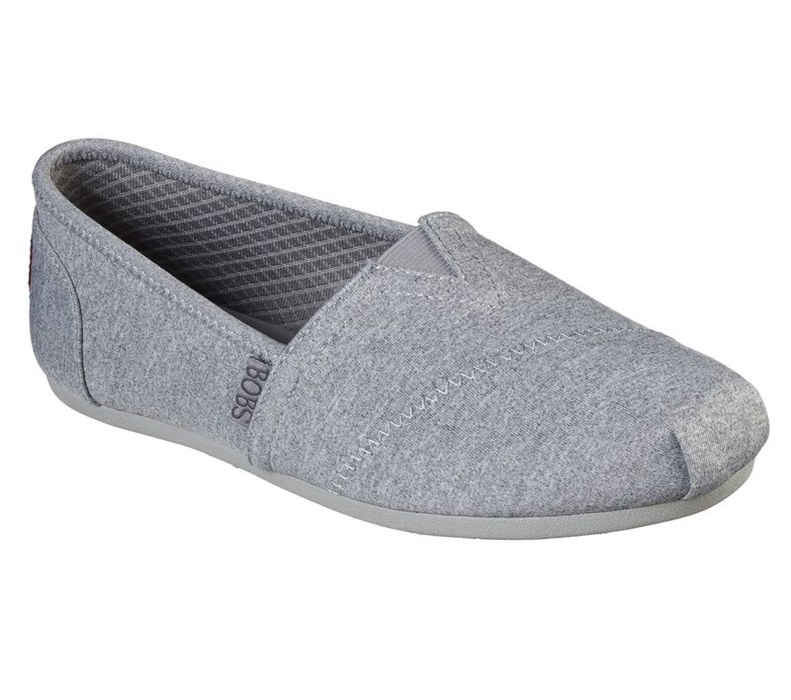 Skechers Dam Grå Platta Skor - Bobs Plush - Express Yourself - Sverige (JNFPV-5294)